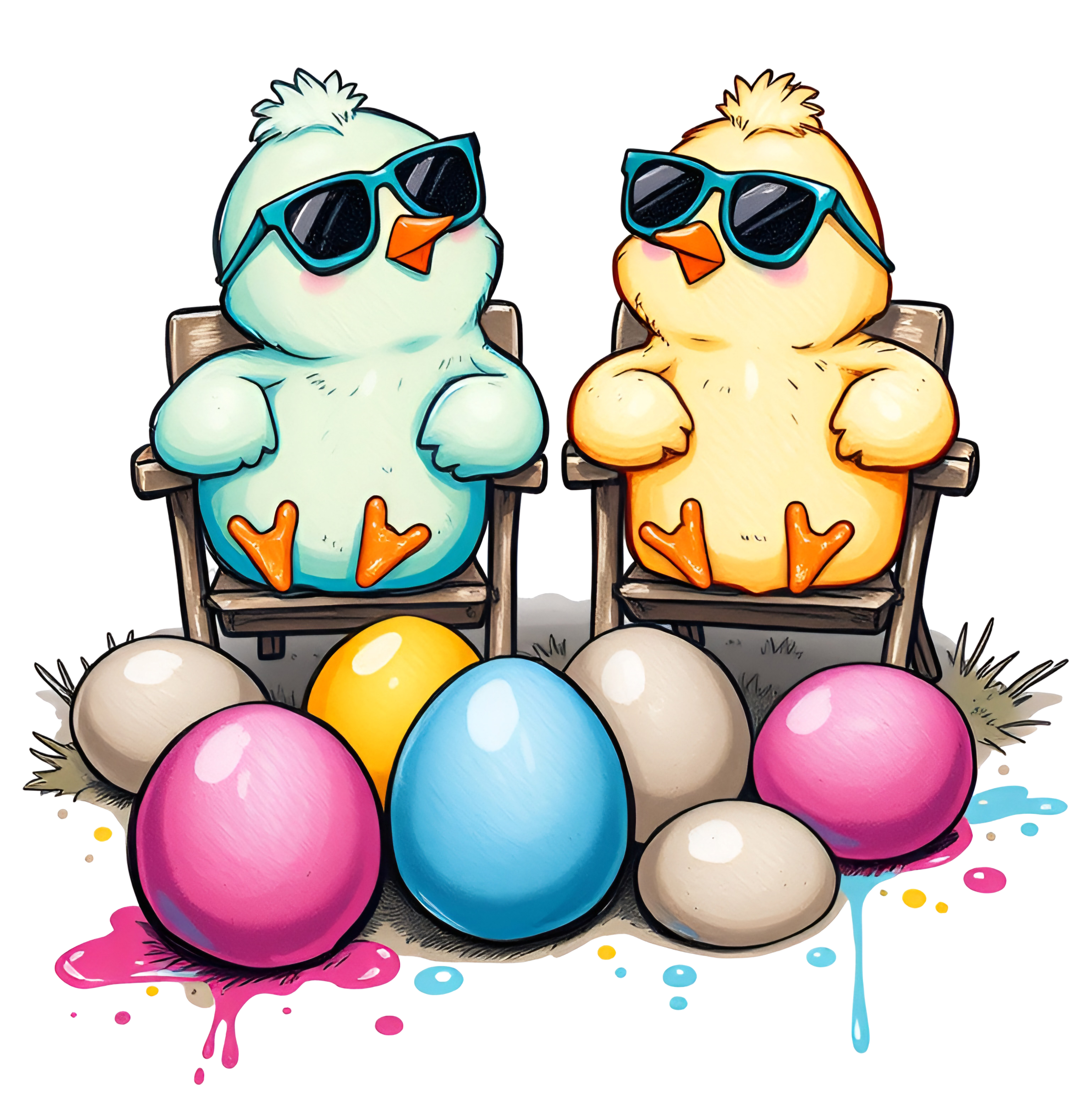 Cool Chicks Easter Graphic Tee