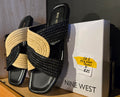 Nine West Woven Slide Sandals - Size 8