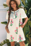 Bloom & Bliss Embroidered Floral Dress