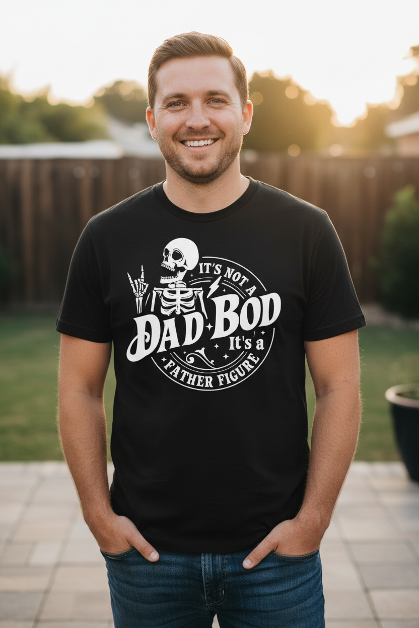 Dad Bod — Dad Wearing Black Shirt