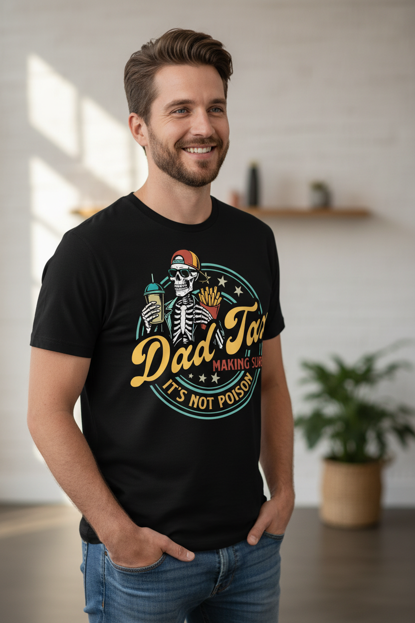 Dad Tax — Man in Black Shirt