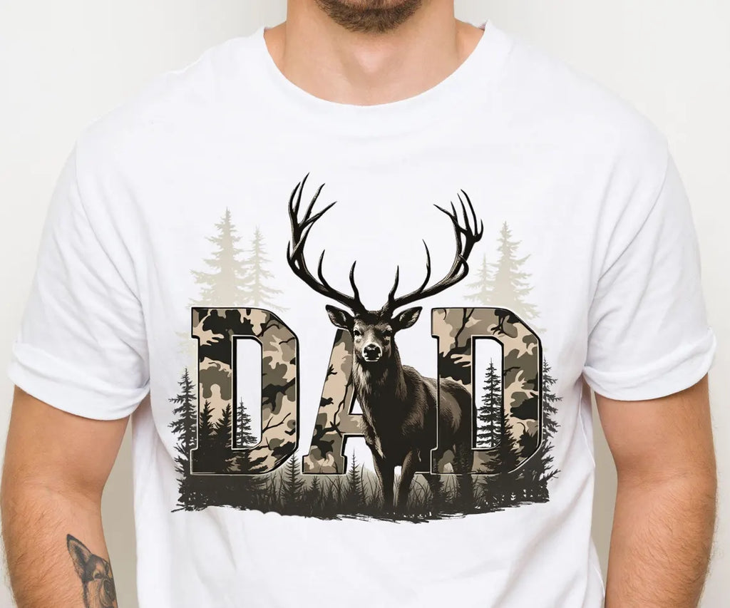 Patriotic Camo DAD Graphic Tee