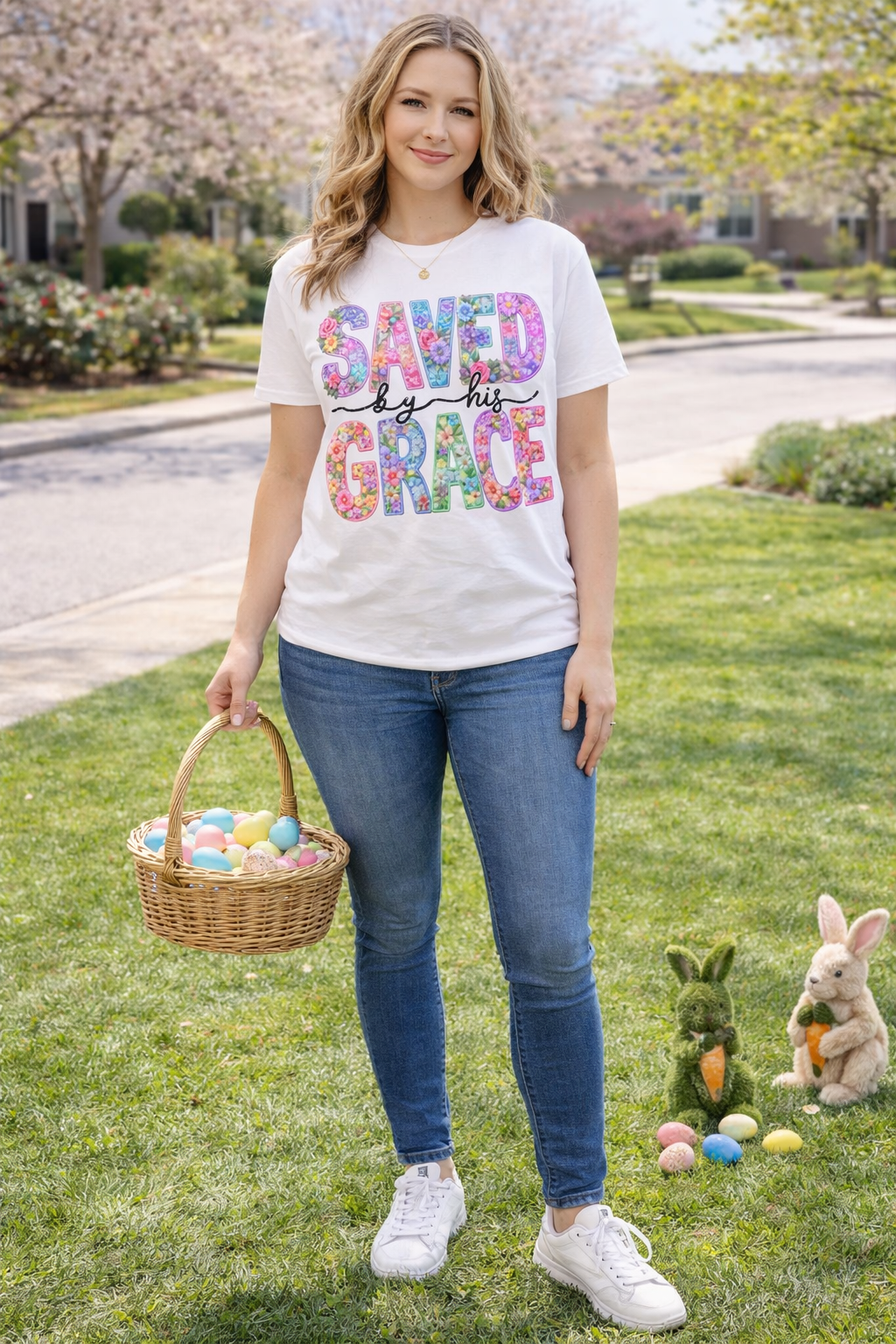Saved by His Grace Graphic Tee